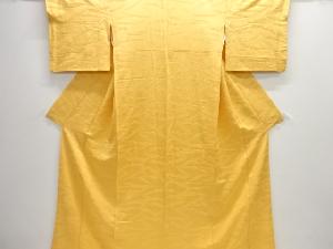 線描き模様織り出し色無地着物